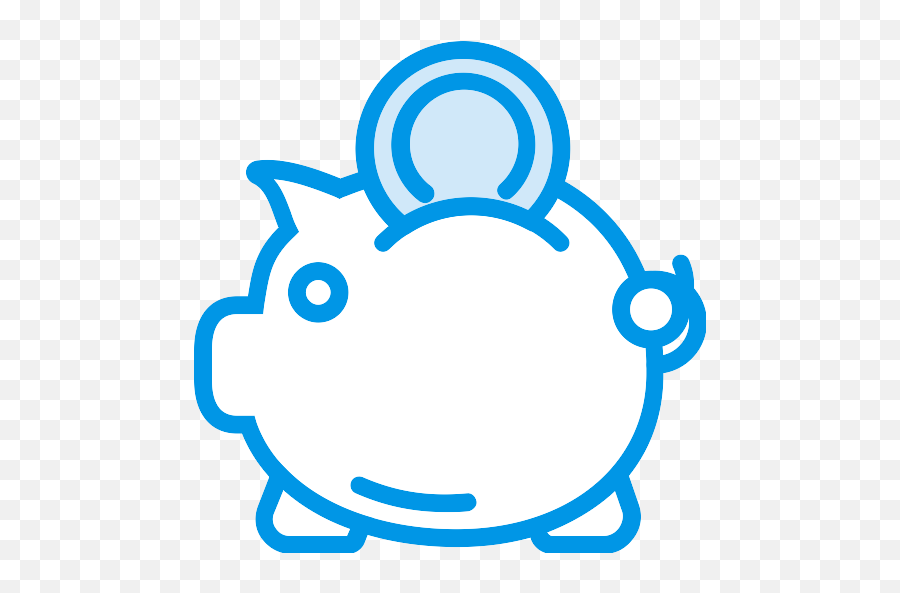 Piggy Bank Money Vector Svg Icon - Dot Png,Blue Piggy Bank Icon