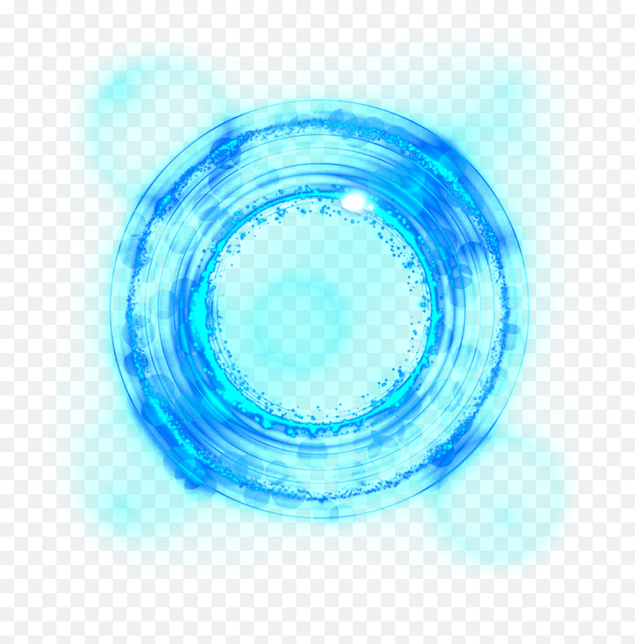 Realistic Blue Circle Transparent - Background Effect Download Png,Light Circle Png