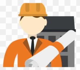 Industrial Worker Clipart Safety - Civil Engineer Construction Png Icon
