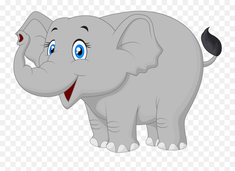 Library Of Cute Elephant Heart Clip Art - Cartoon Elephant Vector Png,Elephant Clipart Transparent Background