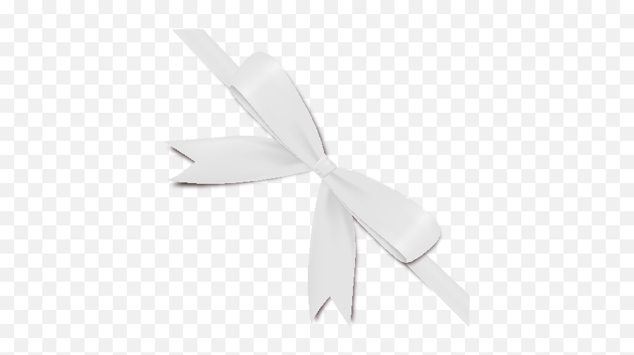 White Ribbon Bow Transparent Png - White Gift Bow Vector,White Bow Png