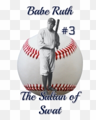 Babe Ruth The Sultan Of Swat Png Toddler - Shirt for Sale by Wilson A1217
