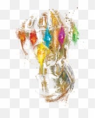Marvel Avengers Endgame Infinity Gauntlet Hooded Portable Battery Charger - Dot png