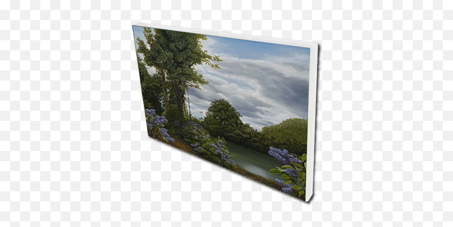 Lilac Pond Oil Painting Gallery Of John Ou0027keefe Jr - Picture Frame Png,Pond Icon