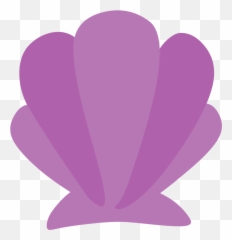 Clipart Png Seashell Transparent Free - Little Mermaid Purple Seashell,Sea Shell Png