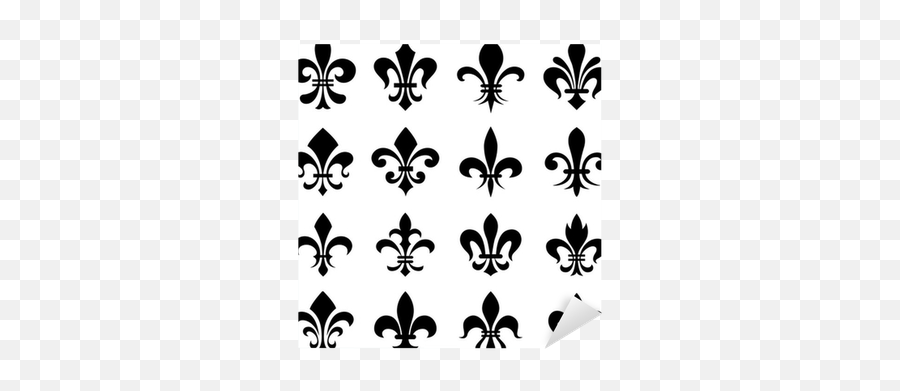 Sticker Classic Fleur De Lys Symbol Set - Pixersus Fleur De Lis Symbol Png,Fleur De Lis Icon