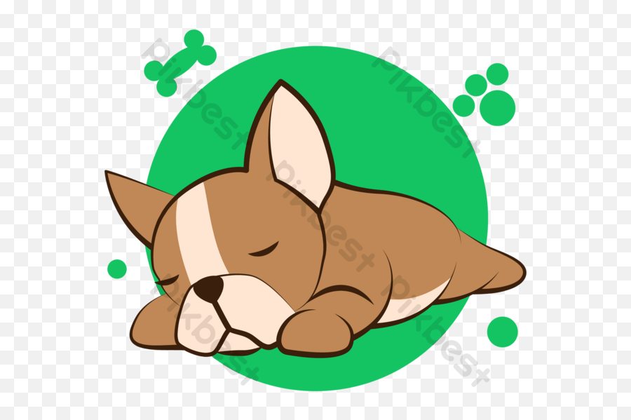 Color Cartoon - French Buldog Vetor Png,Bulldog Icon