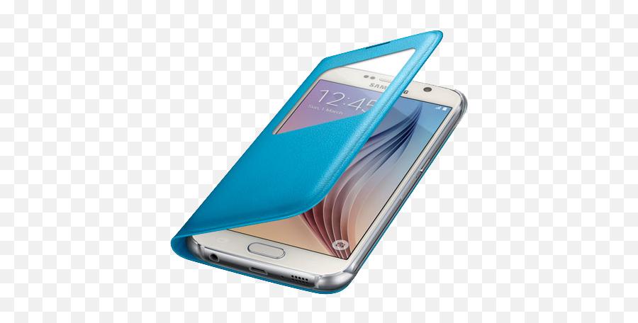 Samsung Galaxy S6 S - View Flip Cover Wirelesswave Husa Telefon Samsung S6 Png,Samsung Missed Call Notification Icon