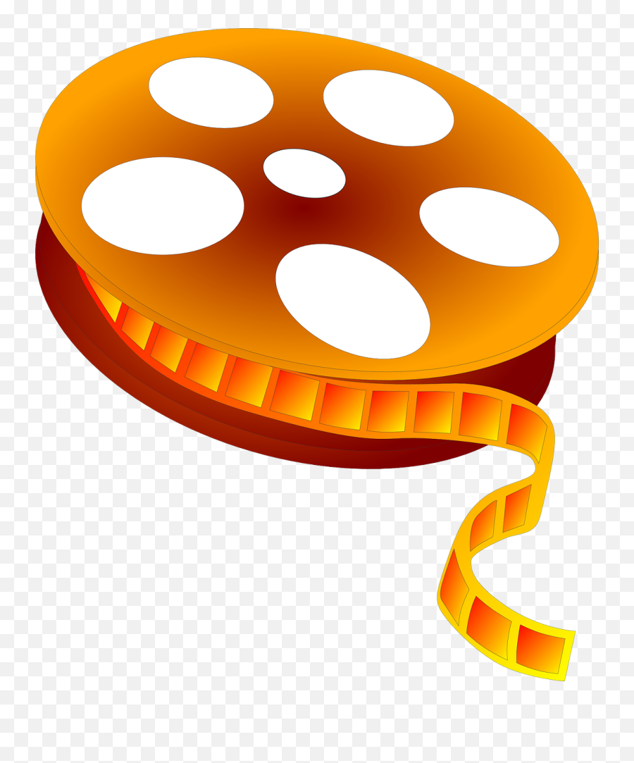 Movie Reel Free Vector Graphic Film Cinema Video - Movie Reel Clip Art Png,Film Reel Png