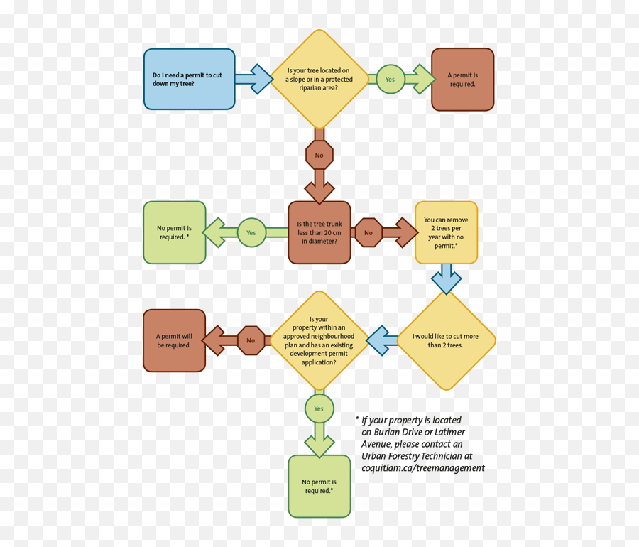 Tree Management Bylaw - Land Clearing Flow Chart Png,Trees In Plan Png
