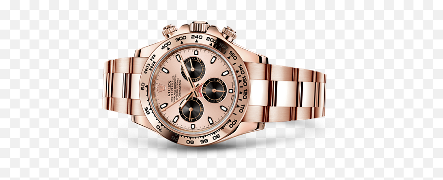Replica Rolex Cosmograph Daytona Watch 18 Ct Everose Gold - Rolex Datona Png Transparent,Rolex Watch Png