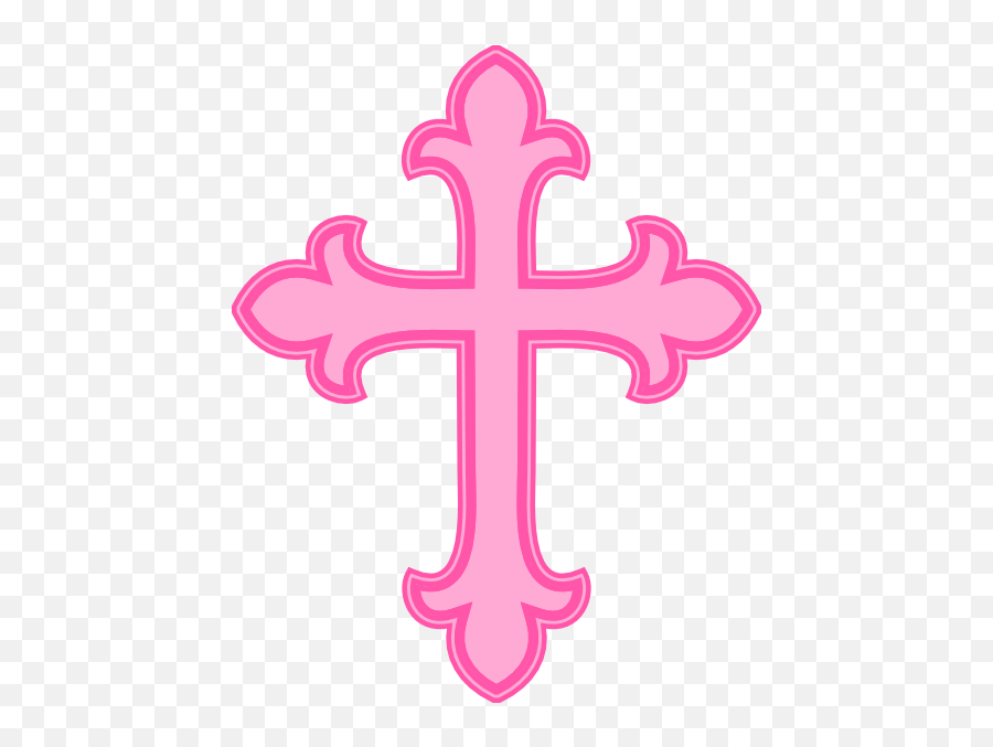 Cross Clipart - Pink Cross For Baptism Png,Christian Cross Png