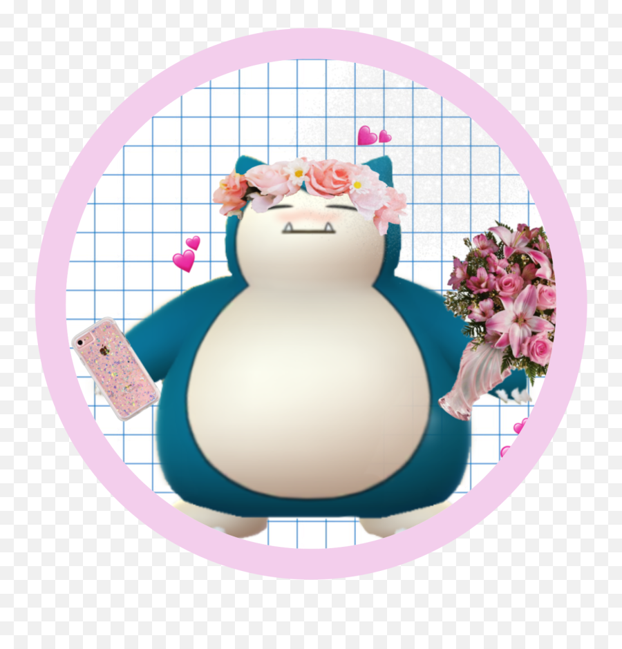 Freetoedit Snorlax Pokemon Love Uwu Owo Meme Pink Aesth - Snorlax Aesthetic Png,Snorlax Png