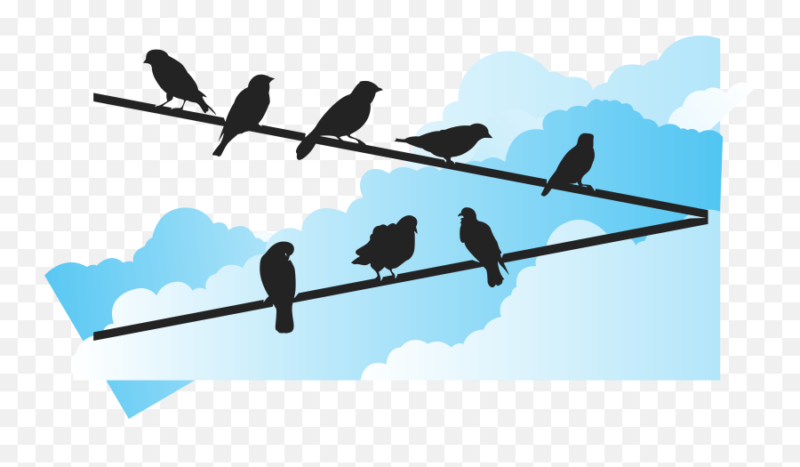 Bird Euclidean Vector Wire - Blue Sky Under The Bird Vector Euclidean Vector Png,Sky Vector Png