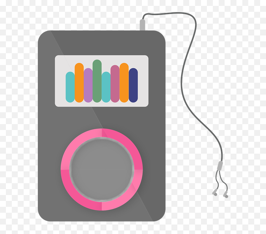 Ipod Png - Music Player Earphone Control Buttons Ipod Ipod With Earphones Png Vector,Ipod Png