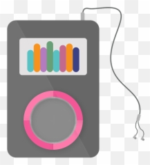 Ipod Png - Music Player Earphone Control Buttons Ipod Ipod With Earphones Png Vector,Ipod Png