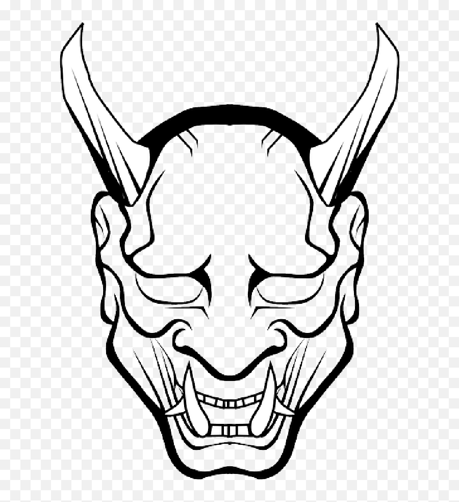 Devil Demon Hell Lucifer Satan - Oni Mask Drawing Png,Devil Face Png