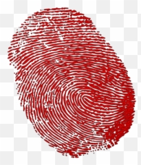 Fingerprint Transparent Red Picture 1068817 - Red Print Png