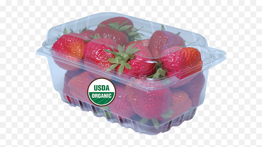 Resistance To Plastic Packaging Grows In Organics Packer - Organic Packaged Strawberries Png,Transparent Strawberry
