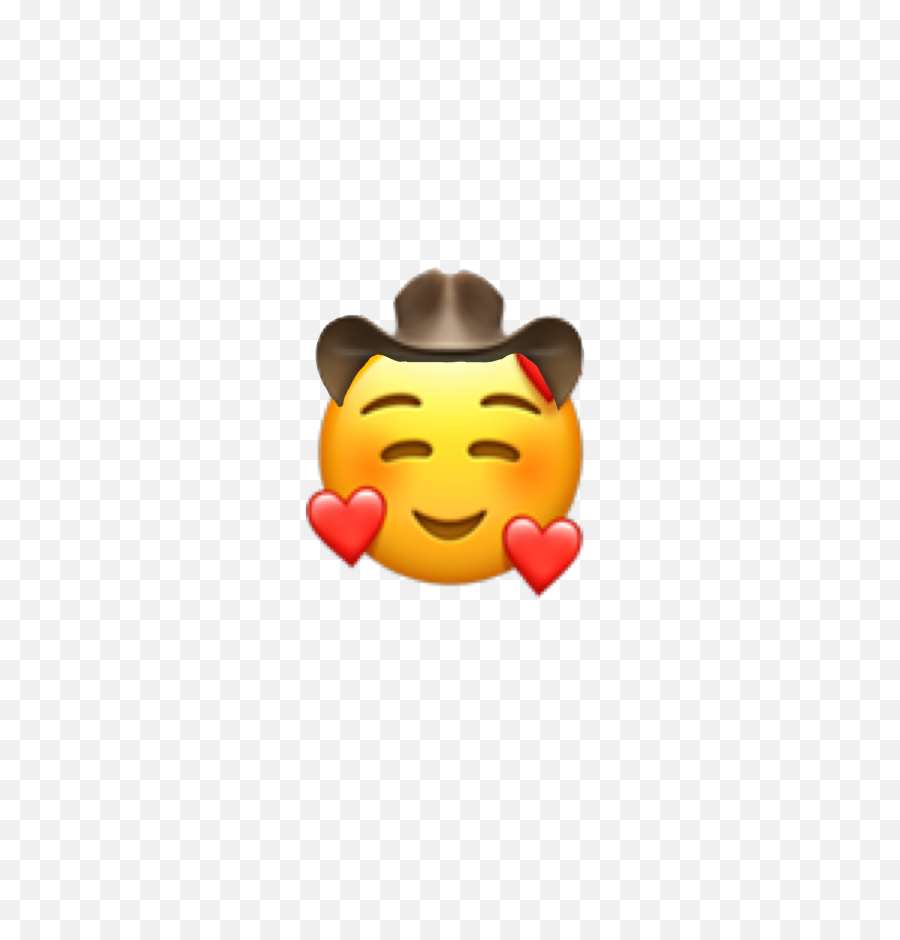 Emoji Cowboy Heart Iphone California - Face Heart Emoji Png,Cowboy Emoji Png