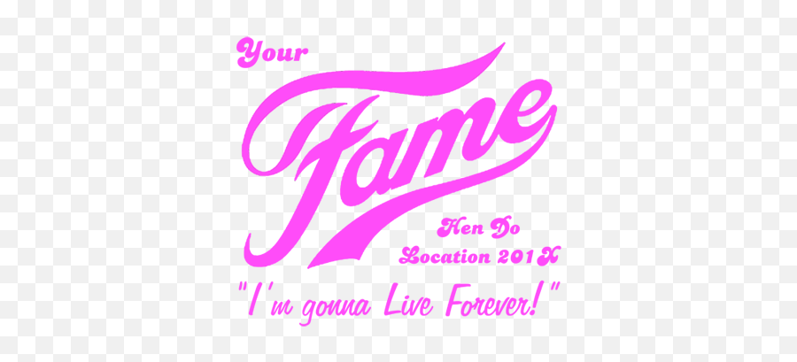 Fame Style Hen Party T Shirts - Fame Png,Fame Png
