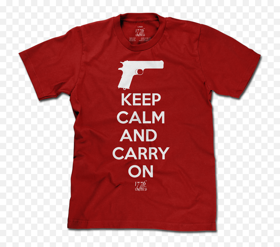 Keep Calm And Carry - Red Active Shirt Png,Keep Calm Png