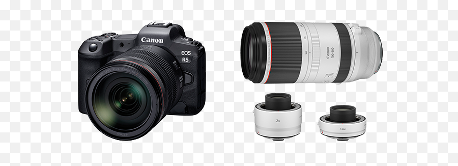 Canon Announces Development Of The Eos R5 Next - Generation Rf 100 500mm F4 5 Png,Camera Lens Png