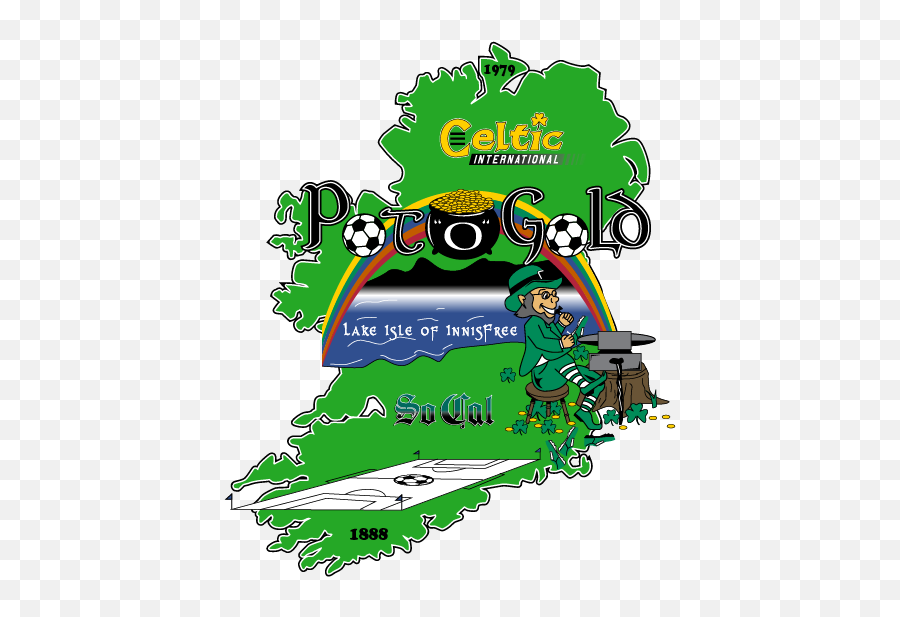 Celtic Pot Ou0027 Gold Copa Soccer Club - Illustration Png,Pot Of Gold Png