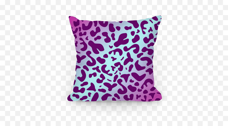Purple Leopard Print Pillows Lookhuman - Cushion Png,Leopard Print Png