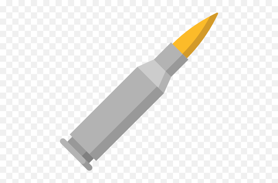 Ammo Weapons Munition Miscellaneous Bullet Icon - Bullet Vector Icon Png,Bullet Icon Png