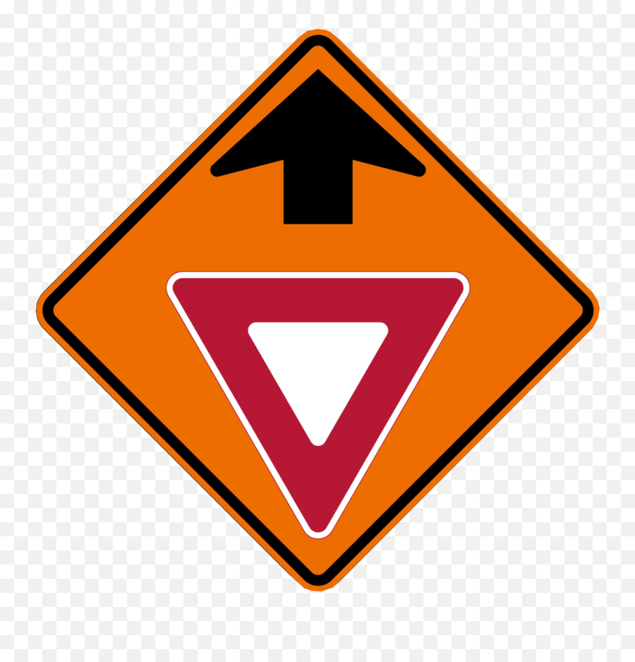 Yield Ahead Symbol Roll Up Traffic Sign - Symbol Of National Capital Png,Yield Sign Png