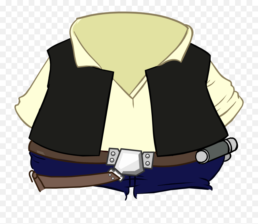 Han Solo Costume - Han Solo Vest Cartoon Png,Han Solo Png