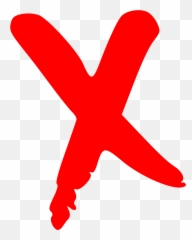 Red X Png Hd - Mark The Spot