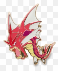 Pokemon Official Pin Badge - Shiny Mega Gyarados Illustration Png,Gyarados Png