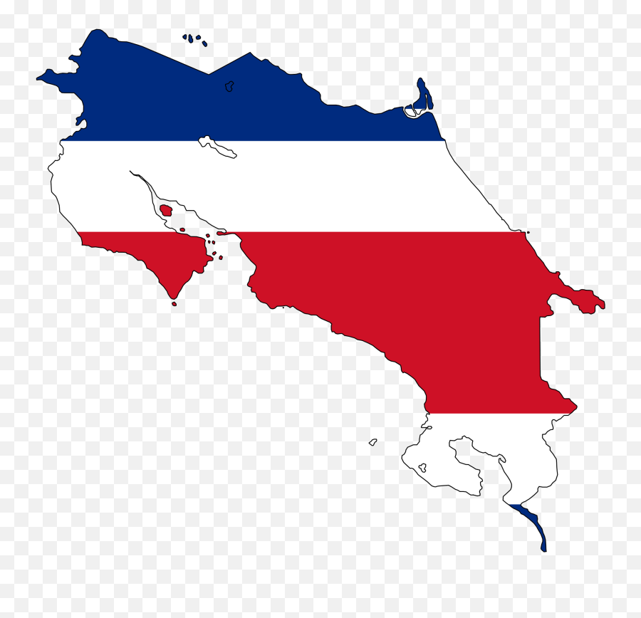 Costa Rica Flag Map Mapsof - Costa Rica Flag Country Png,Costa Rica Png