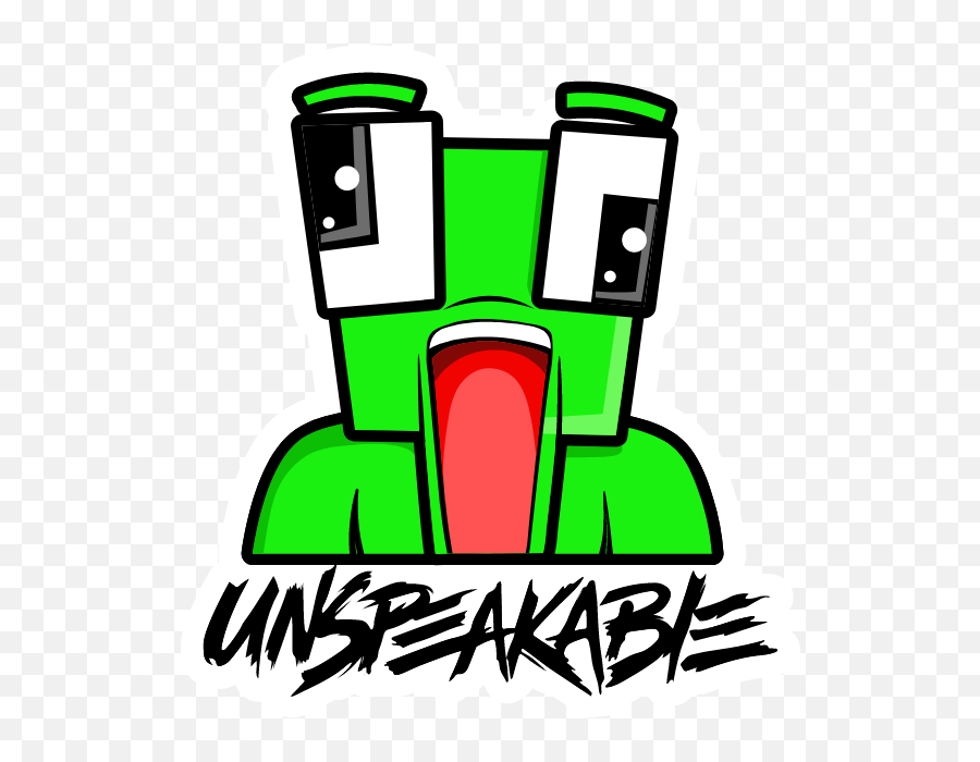 Unspeakable Frog Logo Sticker - Unspeakable Logo Png,Albertsstuff Logo
