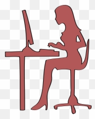 computer silhouette png