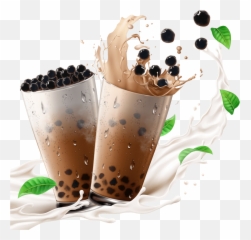 Tzone Boba - Bubble Tea Splash Png,Bubble Tea Transparent