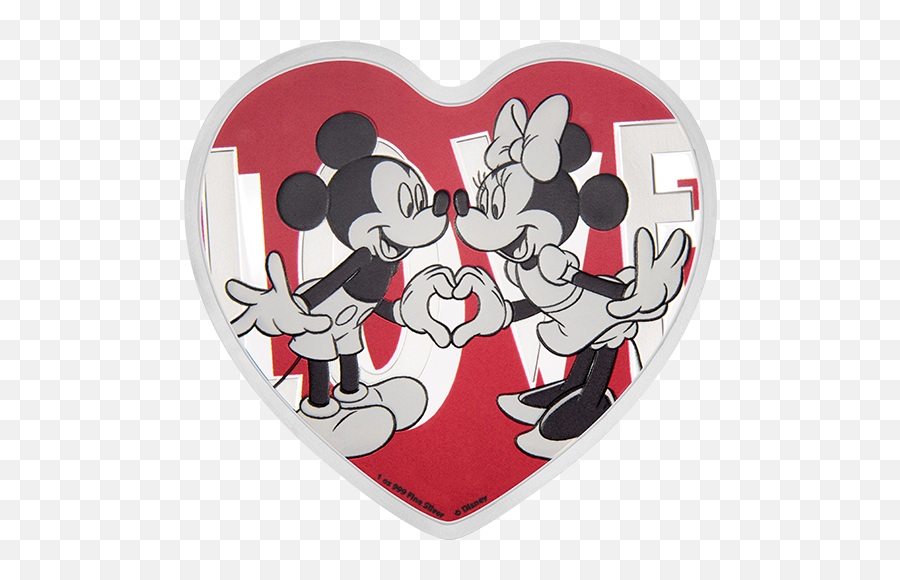Pure Silver Heart - Mickey And Minnie Corazon Love Png,Silver Heart Png