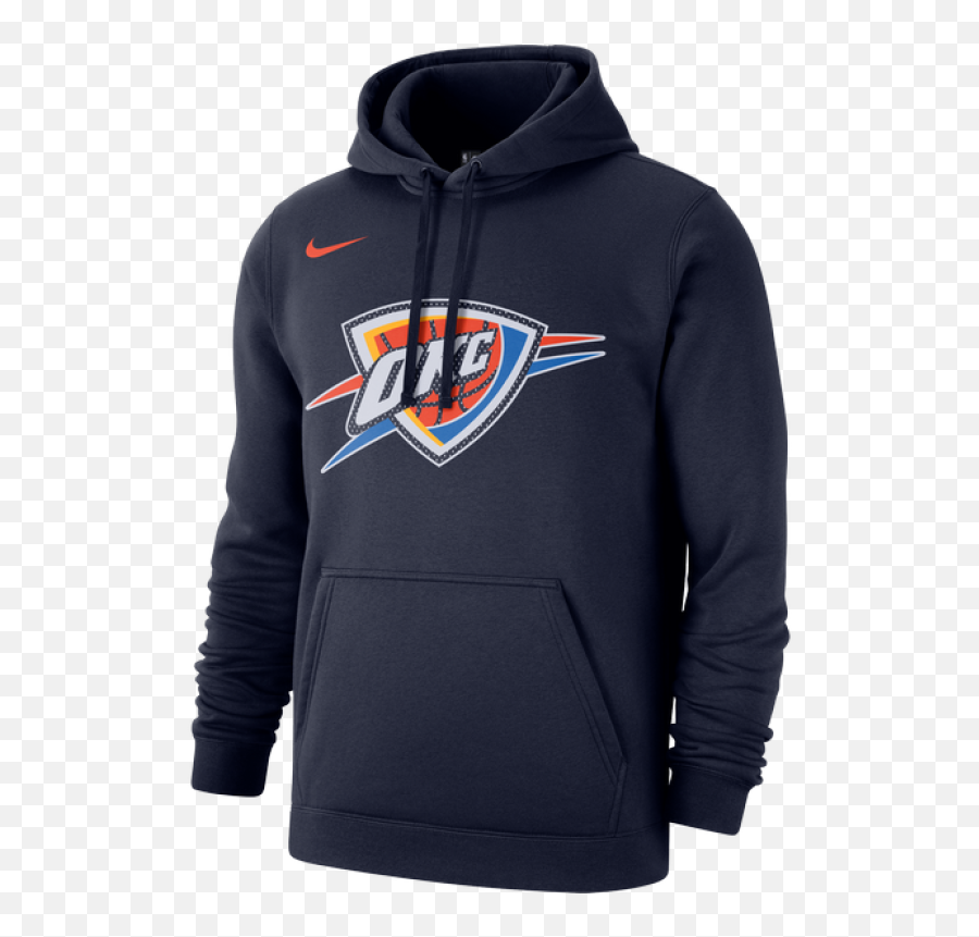 Nike Nba Oklahoma City Thunder Club Logo Fleece Pullover - Brooklyn Nets Biggie Hoodie Png,Okc Thunder Logo Png