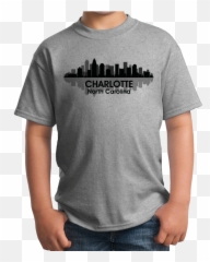 Charlotte Nc City Skyline - Charlotte Pride Carolina Panthers Tshirt Better Dead Than Red T Shirt Png,City Skyline Transparent