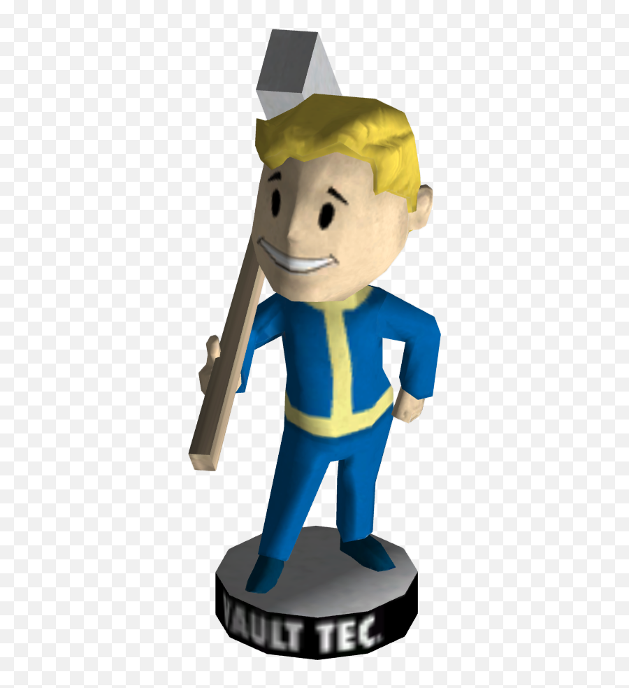 Spear Clipart Fallout - Vault Boy Bobblehead Luck Fallout 3 Luck Bobblehead Png,Vault Boy Thumbs Up Png