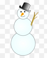 Snowmanwinterchristmasholidaysnow - free image from Cartoon With Black Background png