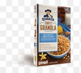 Eat Multigrain Granola Cereal - Quaker Simply Oats Honey With Vanilla png