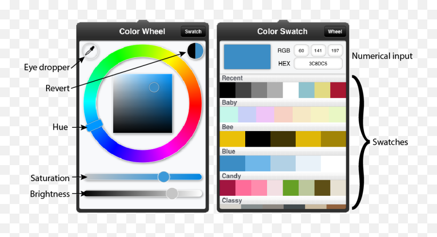 Sketchclub Colors Panel - Vertical Png,Eye Dropper Icon
