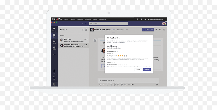 Hirevue Interviews For Microsoft Teams - Vertical Png,Icon For Hire Interview