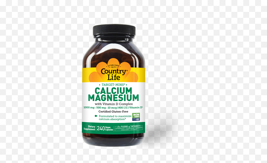 Calcium Magnesium With Vitamin D Complex Country Life - Country Life Calcium Magnesium Potassium Png,Calcium Icon