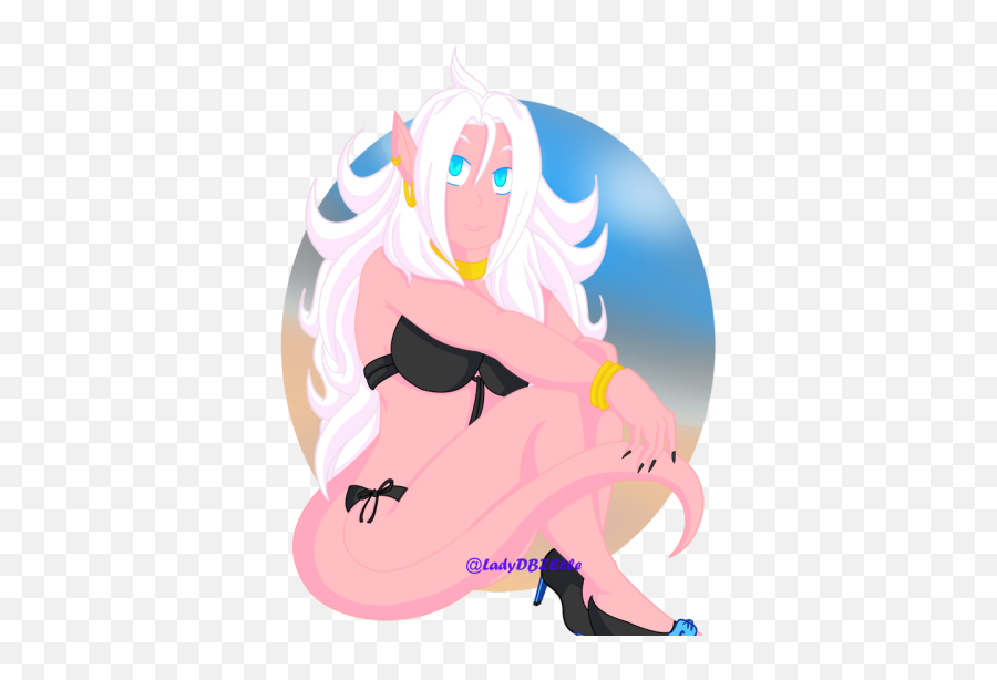 Good Majin 21 Tumblr - Cartoon Png,Android 21 Png