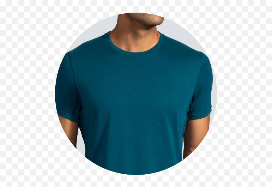 Menu0027s Distance Short Sleeve Running Shirt Brooks - Short Sleeve Png,Moss Icon Shirt