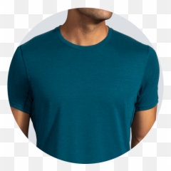 Menu0027s Distance Short Sleeve Running Shirt Brooks - png